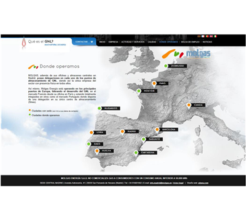 Molgas Energía sedes en Europa